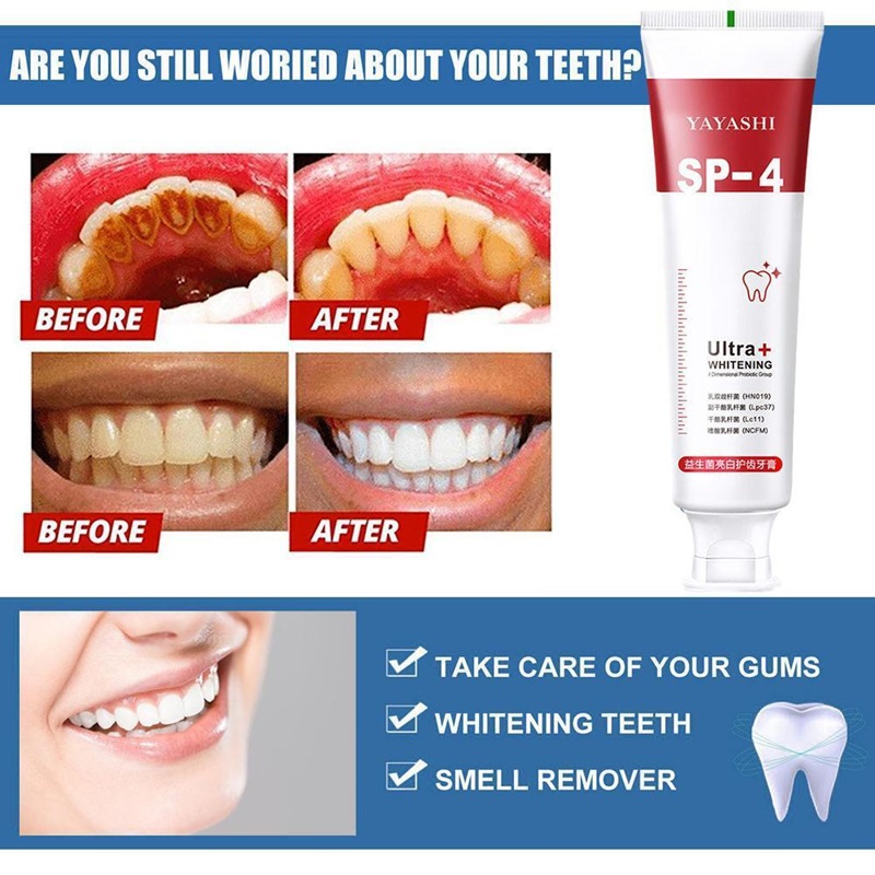 SP-4 Toothpaste, All Smiles - Brightening & Stain Removing Toothpaste